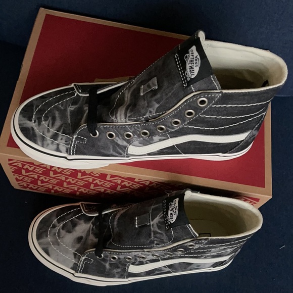 Vans Sk8-Hi Tapered Denim Destroy MENS - Picture 5 of 16